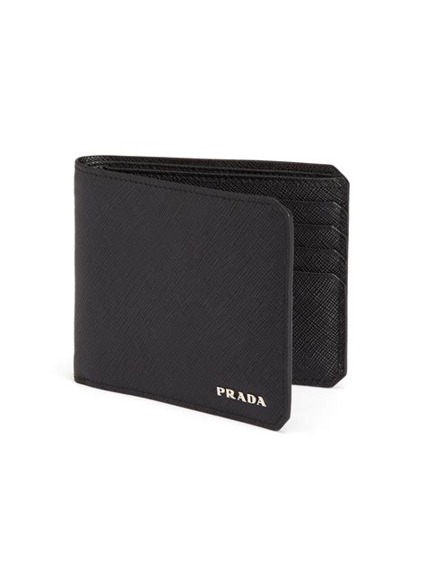 Prada Men's Leather Bifold Wallet 